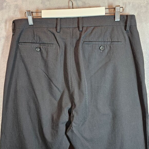 Banana Republic Tailored Slim Fit Mens Dress Pants 36x34 Gray Micro Houndstooth - Picture 11 of 15